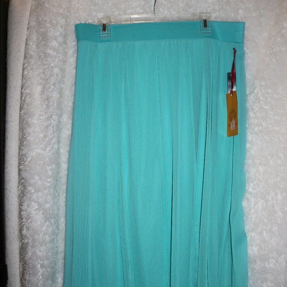 Ruby Rd blue skirt PL Full Bloom 2016 Dillard NWT